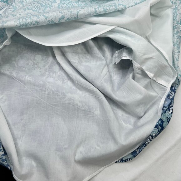 Hyacinth House Tuckernuck Bowen Dress Mini Tunic Two-Toned Blue Floral Small - Picture 7 of 11